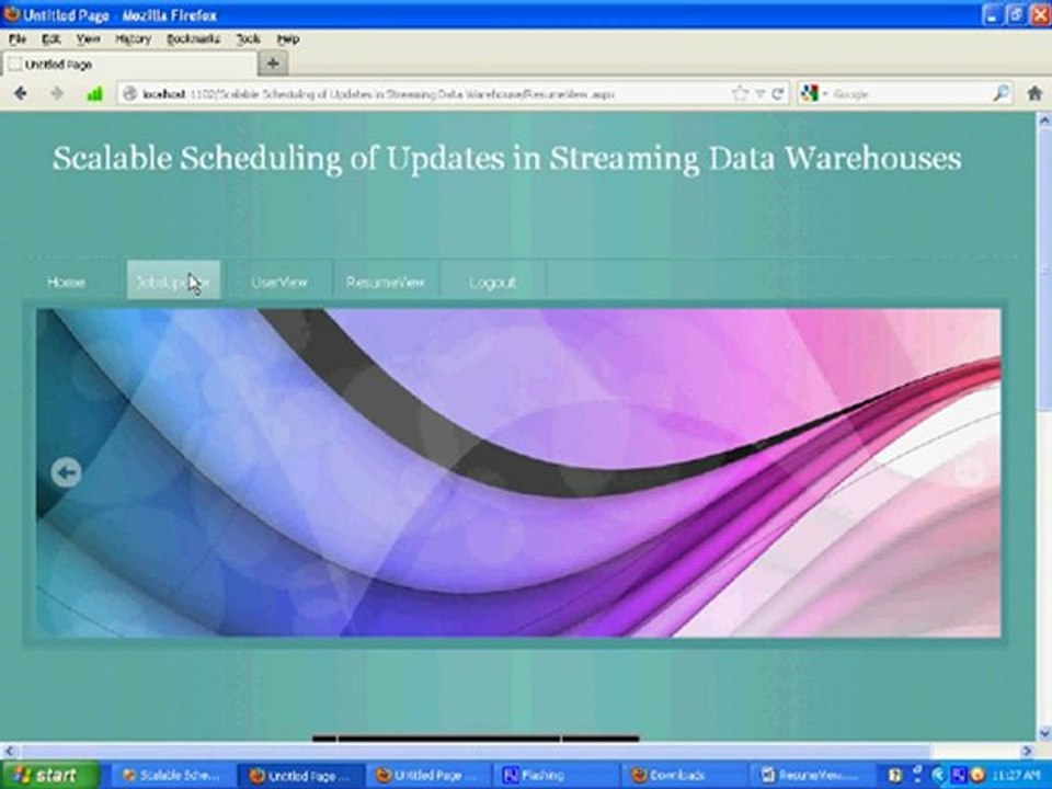 Scalable Scheduling Of Updates In Streaming Data Warehouses