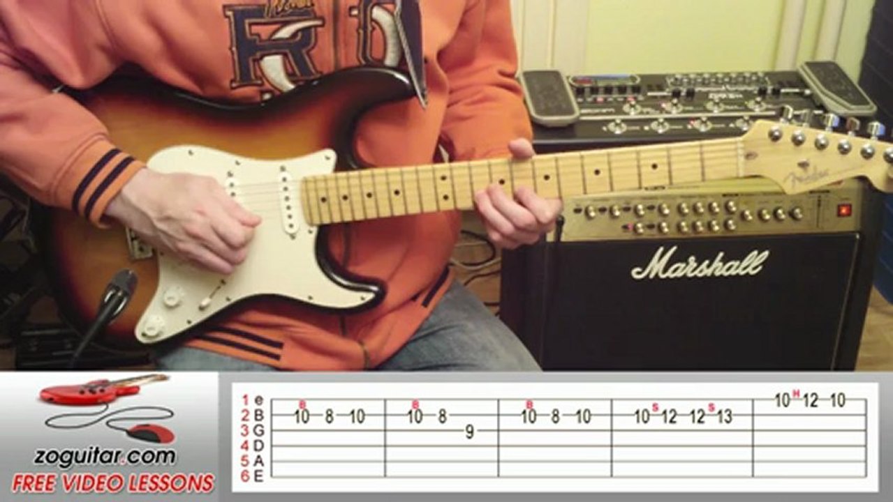 Eric Clapton - Wonderful Tonight (intro solo) + TAB