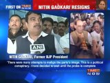 Gadkari resigns as BJP President