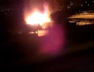 Lüks yatta 2 kişinin ölümüne sebep olan alevler kameraya yansıdı