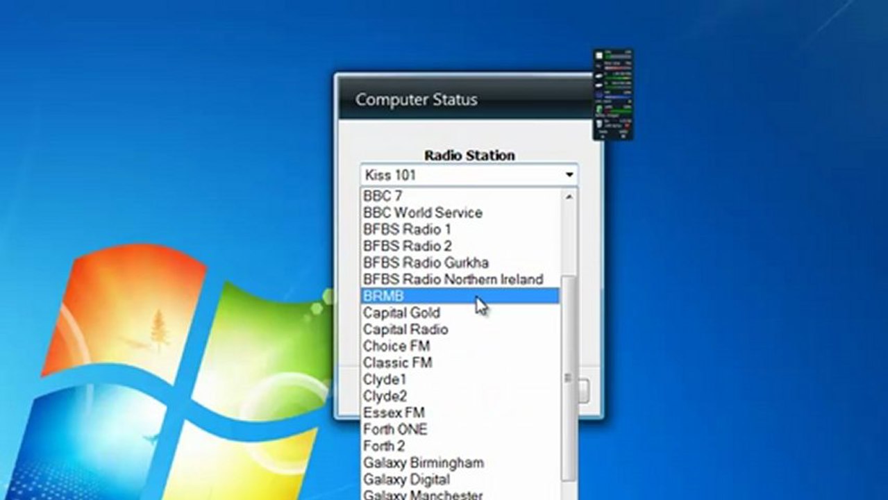 Free Windows Gadget - CompStatus Side Show