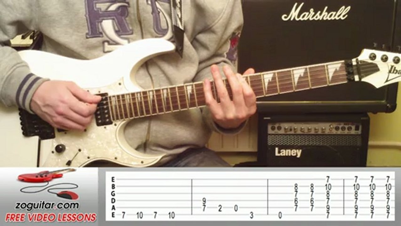 Gary Moore - Walking By My Self (intro & verse) + TAB