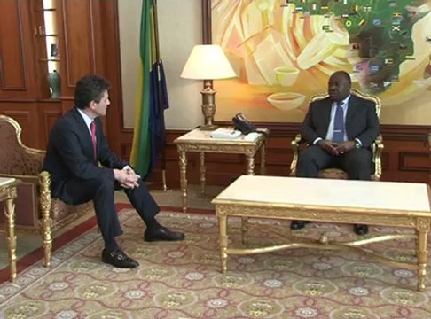 Ali Bongo Ondimba rencontre le Président d'Axa France