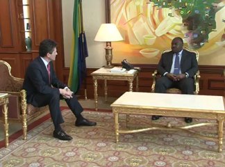 Ali Bongo Ondimba rencontre le Président d'Axa France