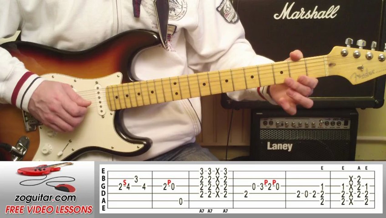 John Lee Hooker - Boom Boom (main riff) + TAB