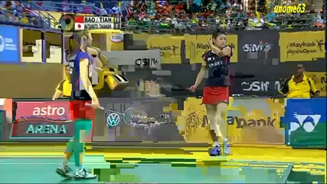 MAYBANK Malaysia Open 2013 ~ Yixin Bao/Tian Qing[CHN] vs Misaki/Ayaka[JPN] ~ Part 1
