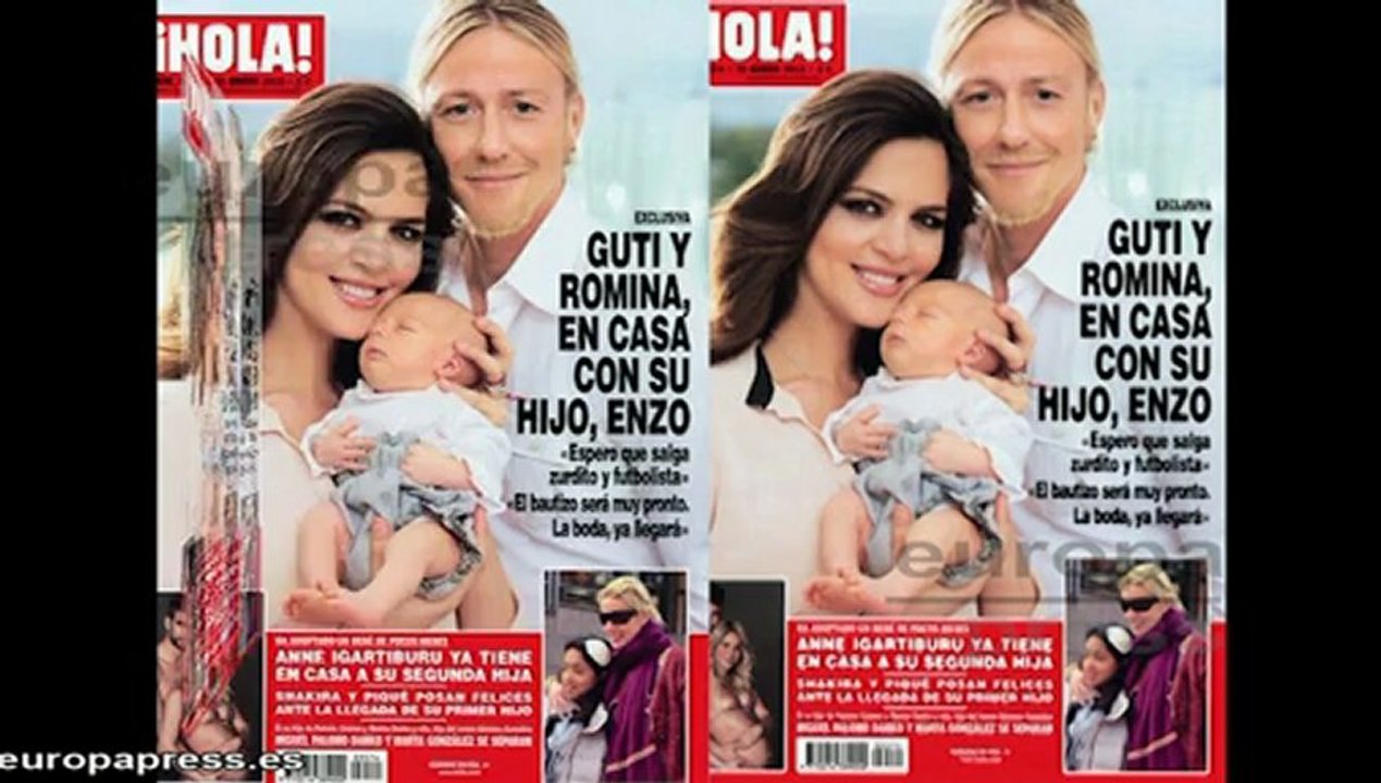 Romina y Guti presentan a su hijo Enzo