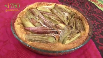 Recette de Tarte à la rhubarbe - 750 Grammes