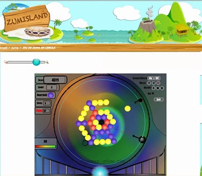 JEU DE ZUMA EN CERCLE