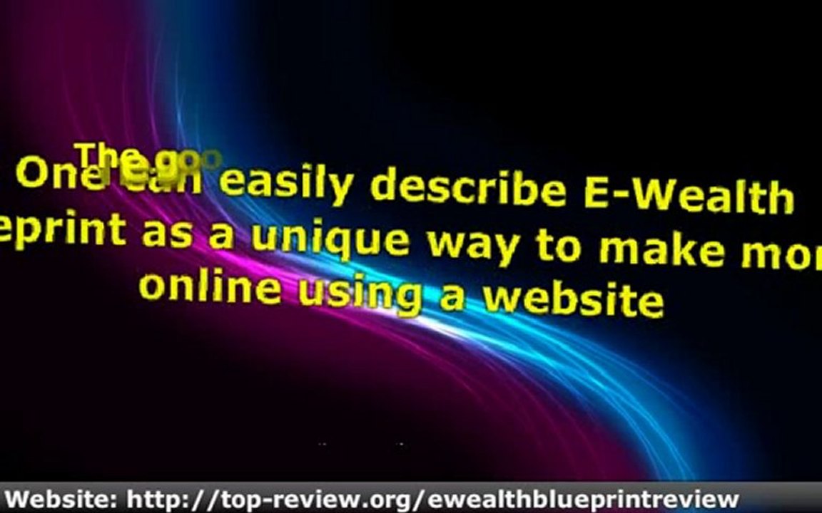 E-Wealth Blueprint Reviews  Is E-Wealth Blueprint Scam?