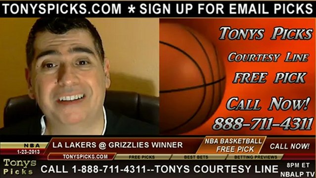 Memphis Grizzlies versus LA Lakers Pick Prediction NBA Pro Basketball Odds Preview 1-23-2013