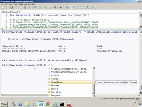 Intro to PowerShell: Providers, Items, Remote Scripting tutorial