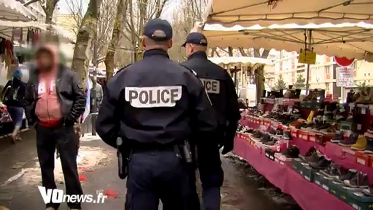 Opération de police sur le marché de Sarcelles