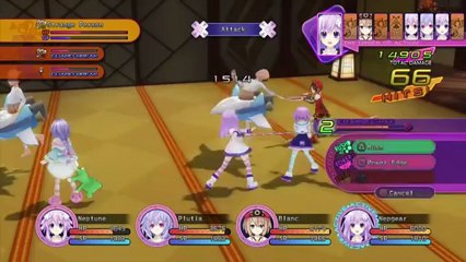 Hyperdimension Neptunia Victory - Gameplay #1 - Combat