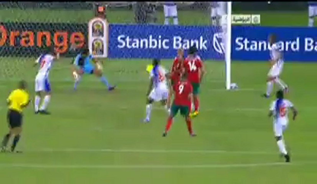هدف التعادل لمنتخب المغربي 1 - 1 الرأس الأخضر - العربي