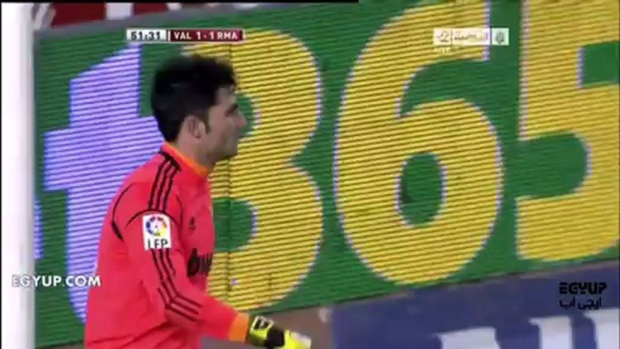 اهداف مباراة فالنسيا و ريال مدريد فى عودة كأس اسبانيا 23/1/2013
