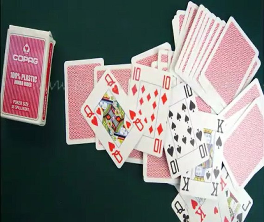 MAGIC-POKER-CARDS--Copag 100% jumbo index--Magic-trick