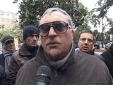 Napoli - Protesta tassisti contro il caro assicurazioni (23.01.13)