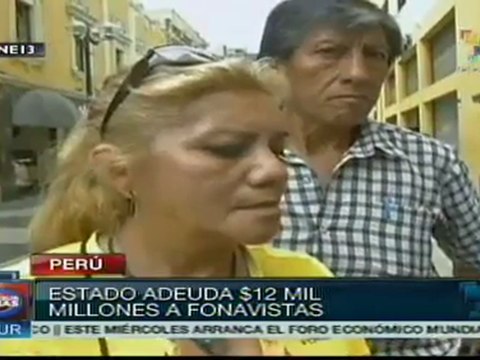 Perú: fonavistas piden a Humala cumpla compromisos