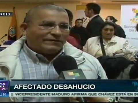 Ecuatorianos afectados por desahucios en España