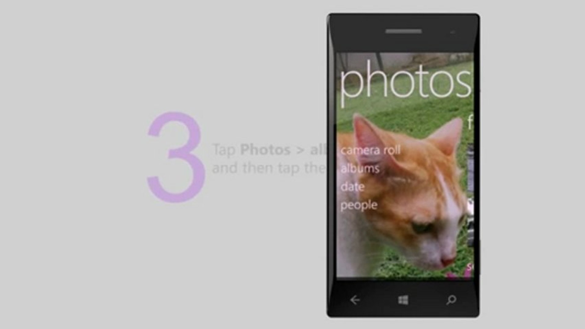 ⁣How to take a screenshot in Windows Phone 8 (Video)