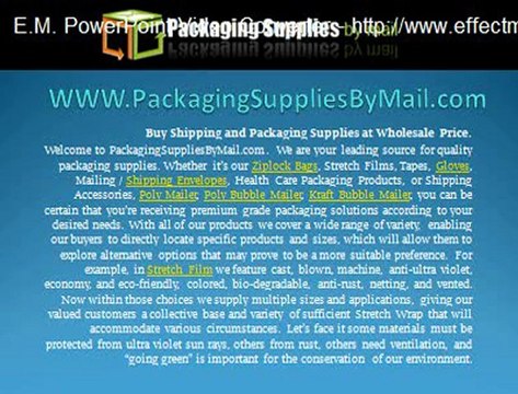 Packaging Supplies: Wholesale Packing and Shipping materials