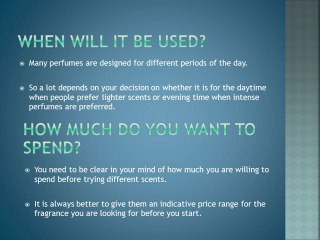 Fragrance Buying Guide