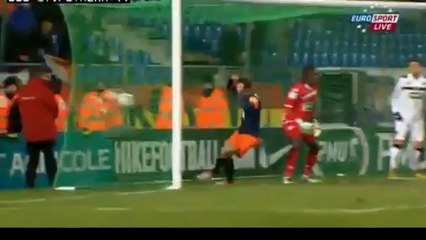 Deplagne imite Dieudonné et sa "quenelle" Montpellier HSC vs. FC Sochaux