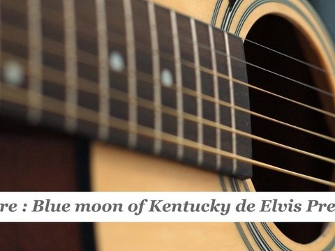 Cours guitare : jouer Blue moon of Kentucky d'Elvis Presley à la guitare - HD
