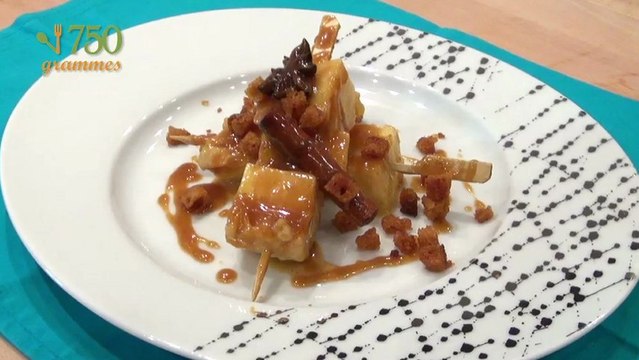 Brochettes ananas caramélisées aux épices - 750 Grammes