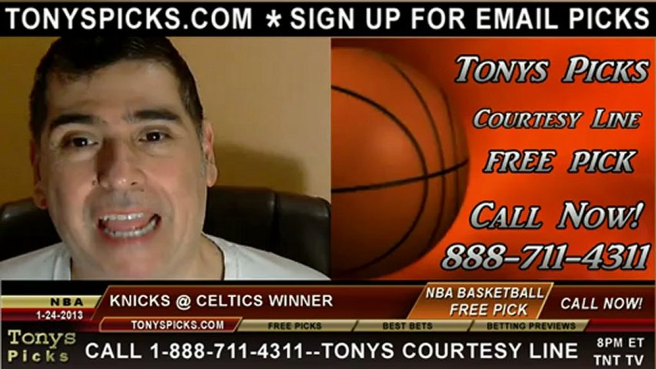 Boston Celtics versus New York Knicks Pick Prediction NBA Pro Basketball Odds Preview 1-24-2013