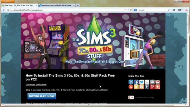 How to Download The Sims 3 70s, 80s, & 90s Stuff Pack Installer Free!!