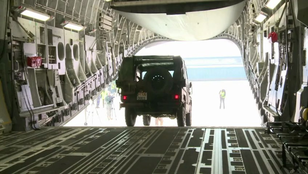Des C17 américains en soutien aux Français à la base aérienne d'Istres