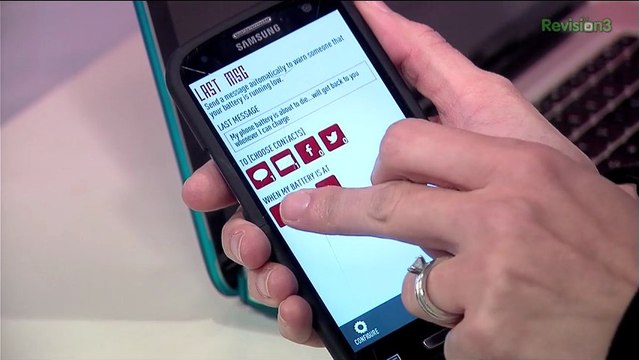 Dont Panic! Send a Battery Low Message to Contacts - Tekzilla Daily Tip