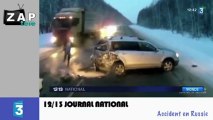 Zapping Actu du 25 Janvier 2013 - Libération de Florence Cassez, Accident spectaculaire