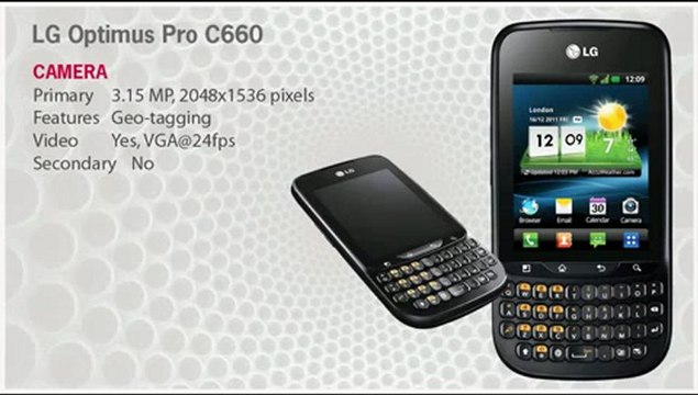 LG Optimus Pro C660 (Unlocked Quadband) GSM Cell Phone - YouTube