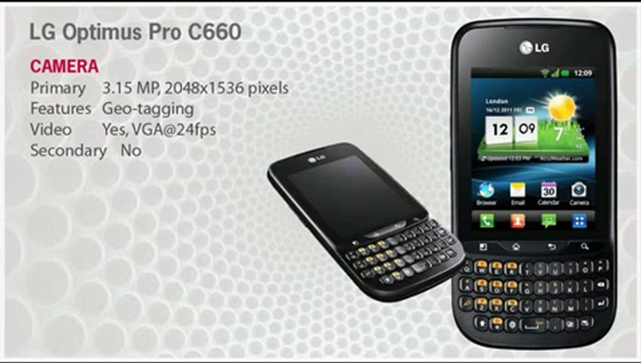 LG Optimus Pro C660 (Unlocked Quadband) GSM Cell Phone - YouTube