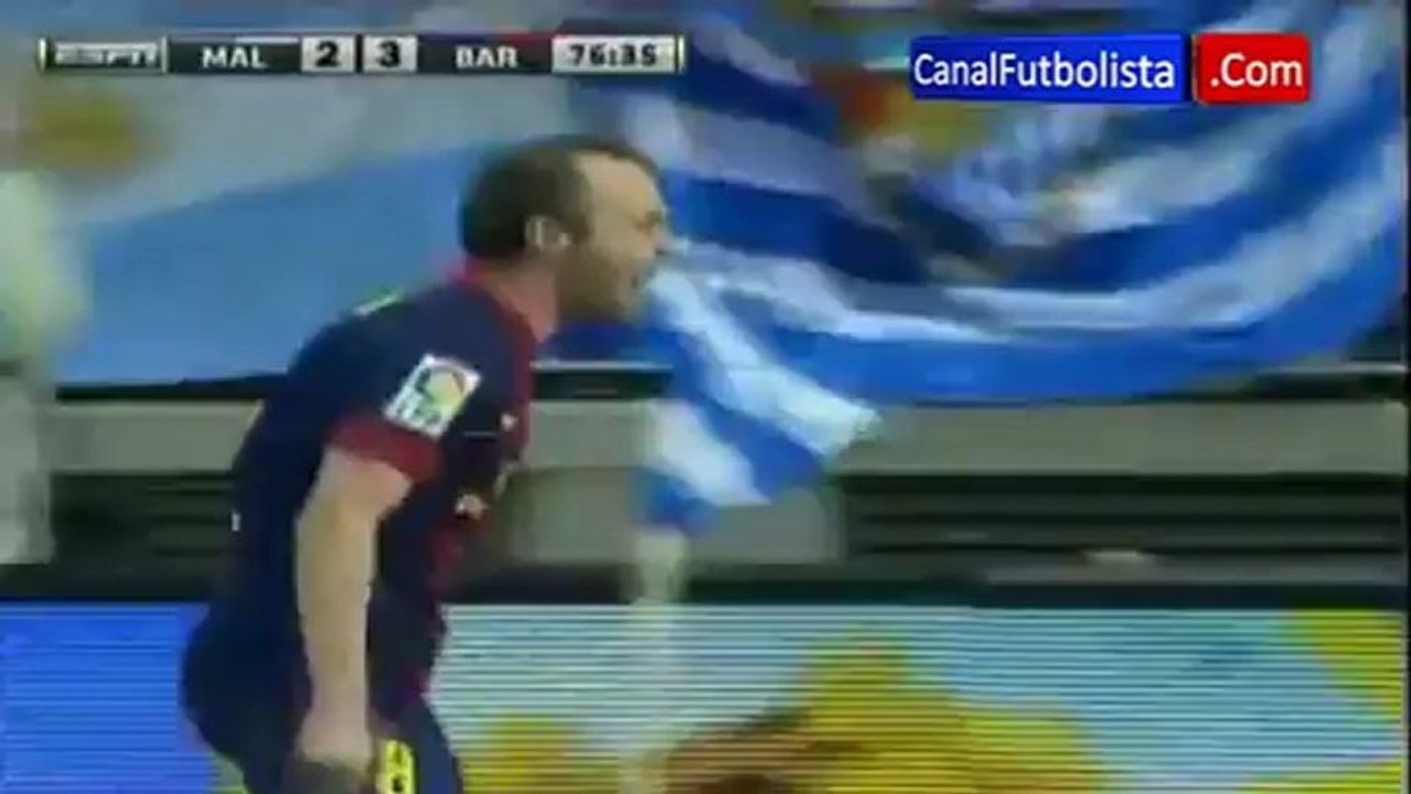 Malaga 2 Barcelona 4 Copa del Rey 24-01-2013 CanalFutbolista.COM