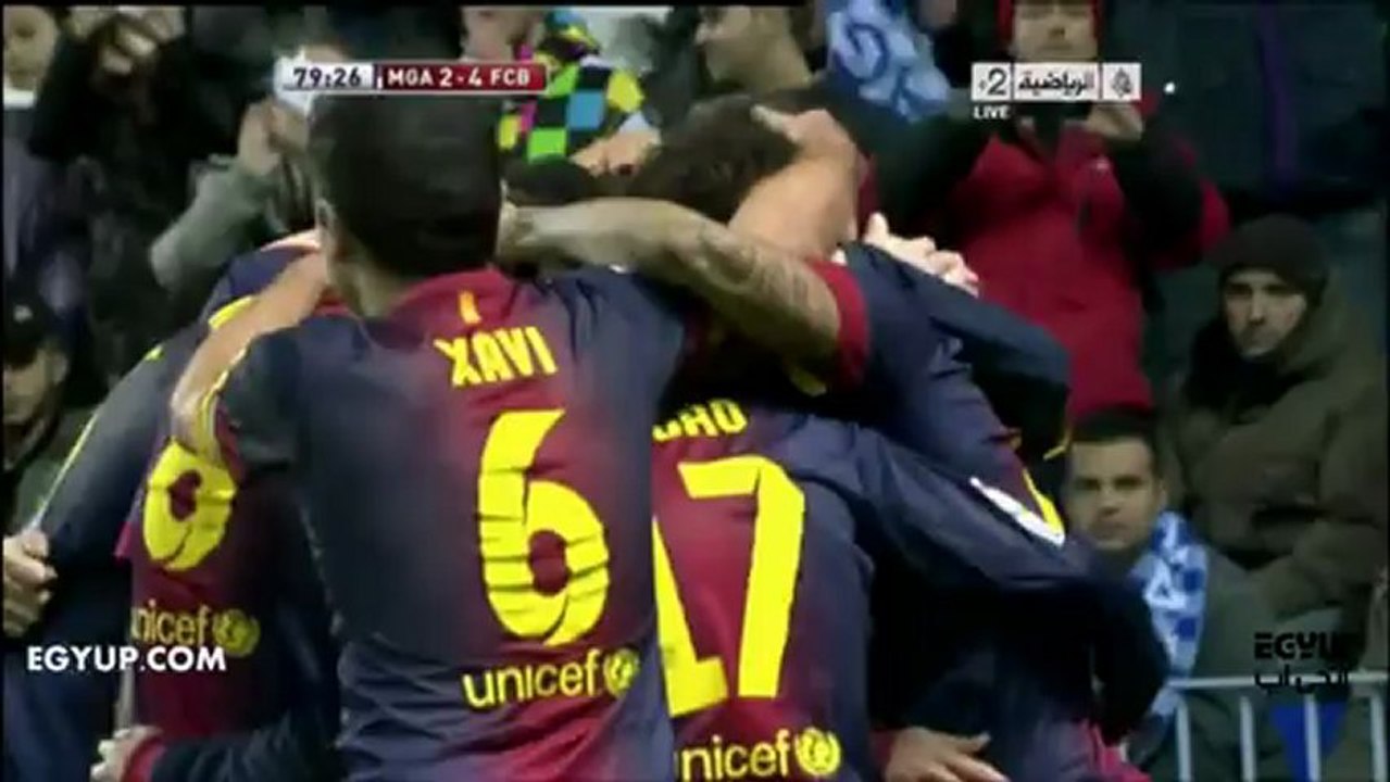 اهداف مالاجا 2-4 برشلونة - تعليق يوسف سيف 24/1/2013