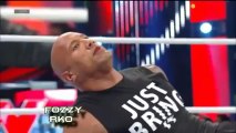Rockingmania.com-WWE RAW 1/21/13 - The Shield attacks The Rock and Rock bleeds.