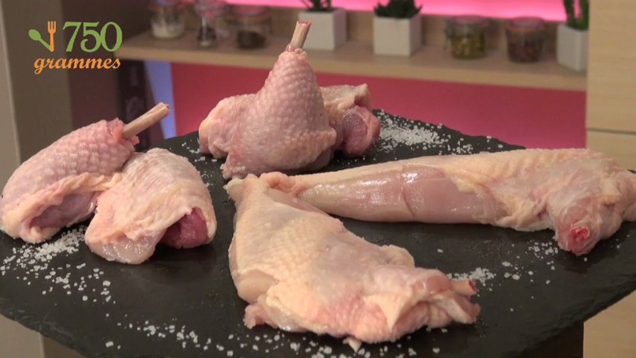 Comment manchonner et découper une cuisse de volaille - 750 Grammes