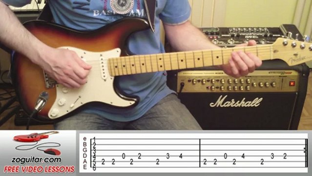 The Beatles - Hey Bulldog (intro riff) + TAB