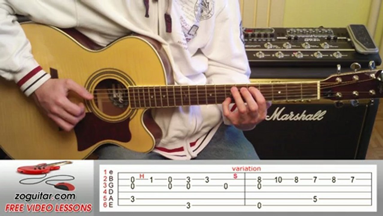 Tracy Chapman - Fast Car (main riff) + TAB