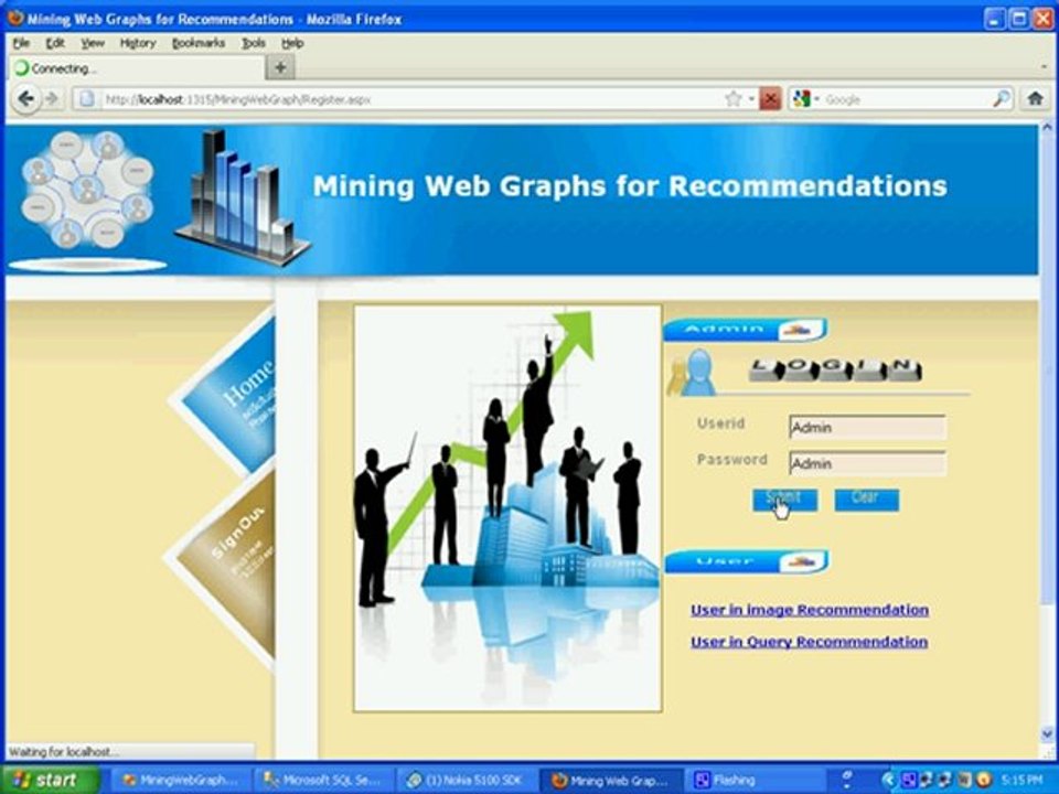 Mining Web Graphs For Recommendations