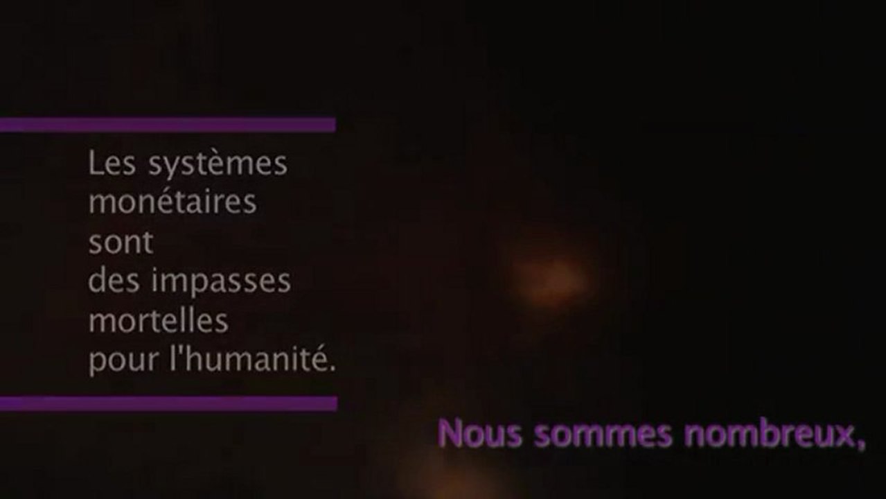 1ère rencontre pour une civilisation sans argent