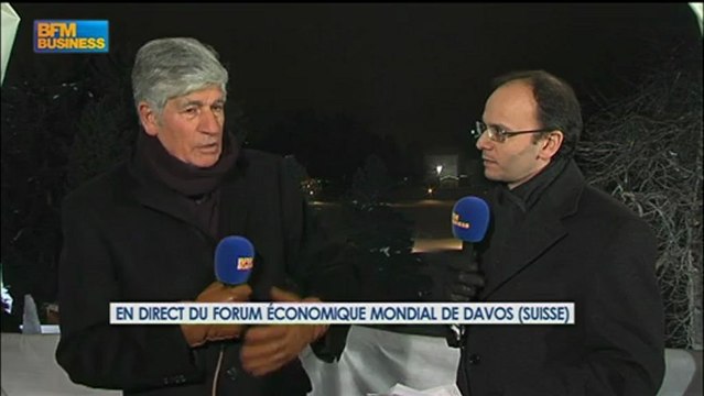 Davos 2013 : Maurice Lévy, Publicis - 24 janvier - BFM : Le Grand Journal 1/4