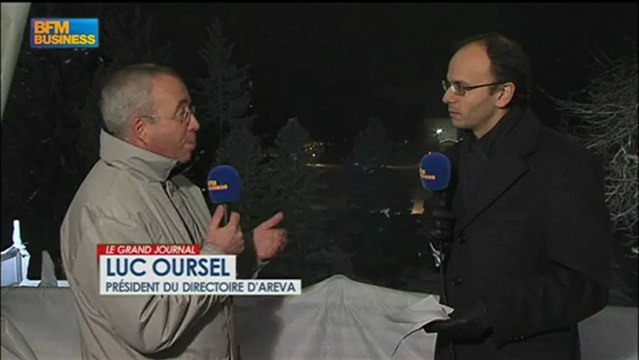 Davos 2013 : Luc Oursel, Areva - 24 janvier - BFM : Le Grand Journal 3/4