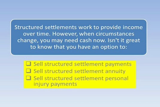 Sell Structured Settlement Payments