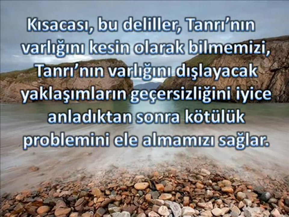 BİG BANG ve KÖTÜLÜK PROBLEMİ