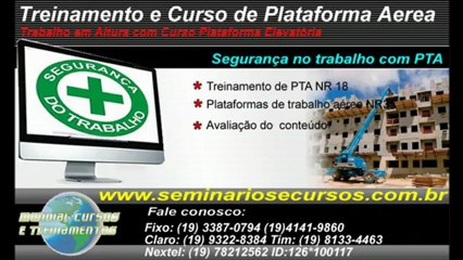Treinamento e Curso de Plataforma Aerea